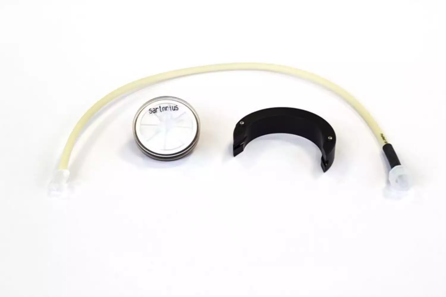Förderschlauch 0,5 x 1,6 mm (IDxWS), mit Verbinder – Farbcode: Schwarz, Flüssigkeitsfilter für großen Durchfluss und Schlauchsattel