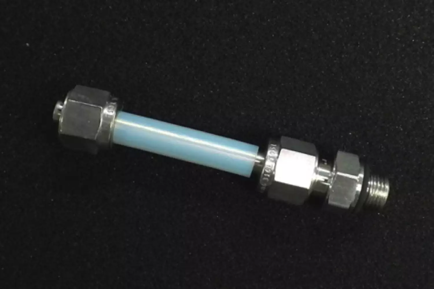 Anschluss Verdampfer-Probenahmezelle SC (G1/8"-6 mm, Edelstahl, PTFE-Deckel,
Länge 65 mm)