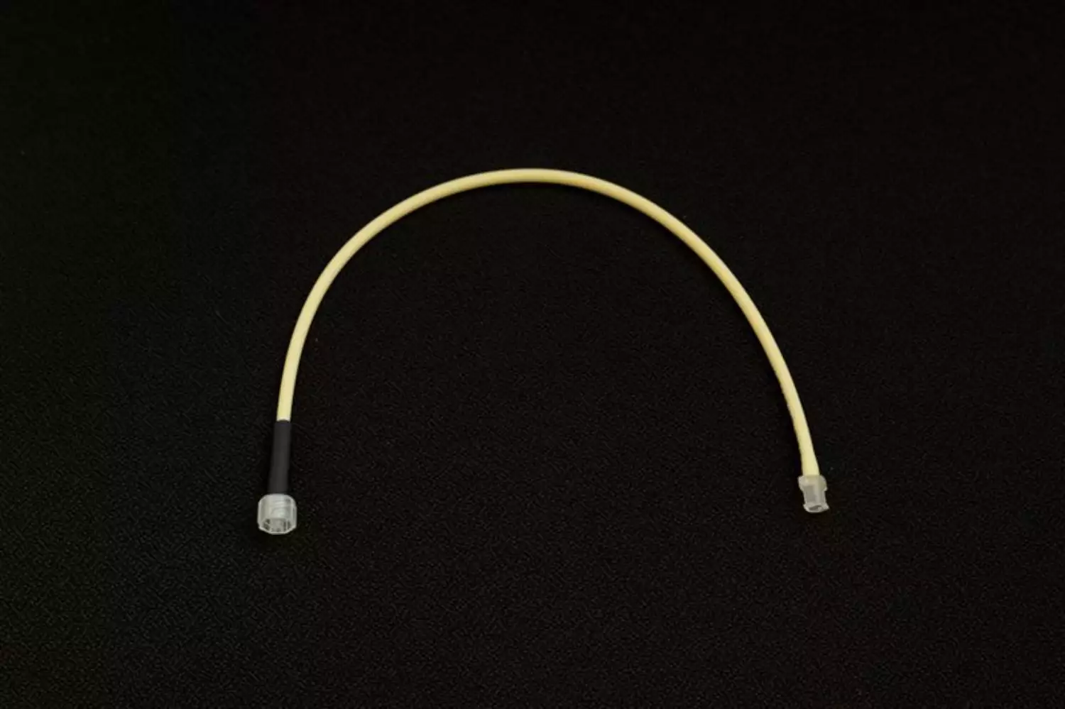 Förderschlauch 0,5 x 1,6 mm (IDxWS), mit Verbinder – Farbcode: Schwarz